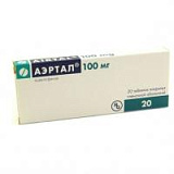 цена АЭРТАЛ ТАБЛ. П/ПЛЕН/ОБ. 100МГ №20 в Доброй Аптеке купить АЭРТАЛ ТАБЛ. П/ПЛЕН/ОБ. 100МГ №20 в Доброй Аптеке